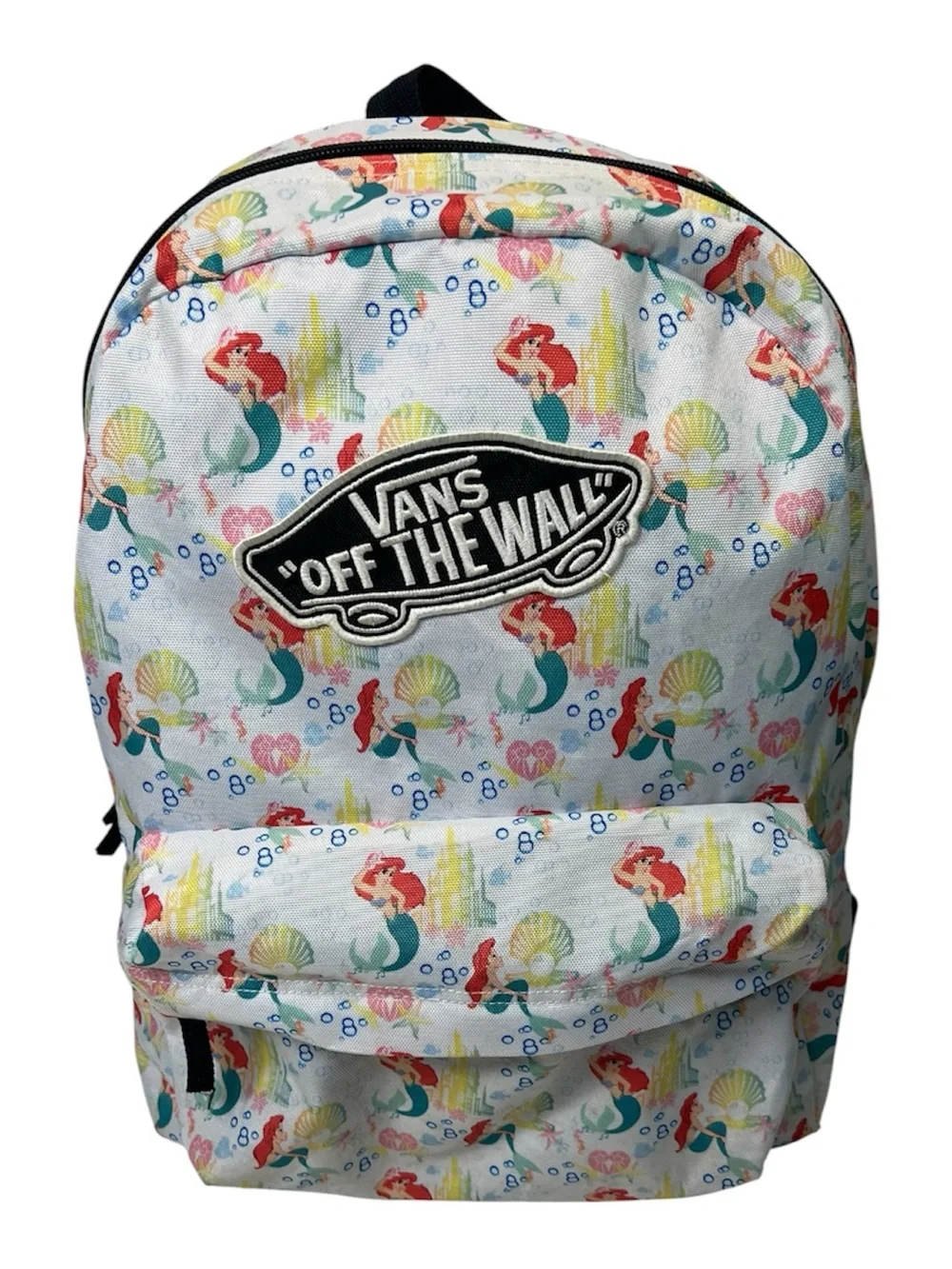 Vans x Disney Ariel The Little Mermaid Backpack Book Bag Pockets 2014